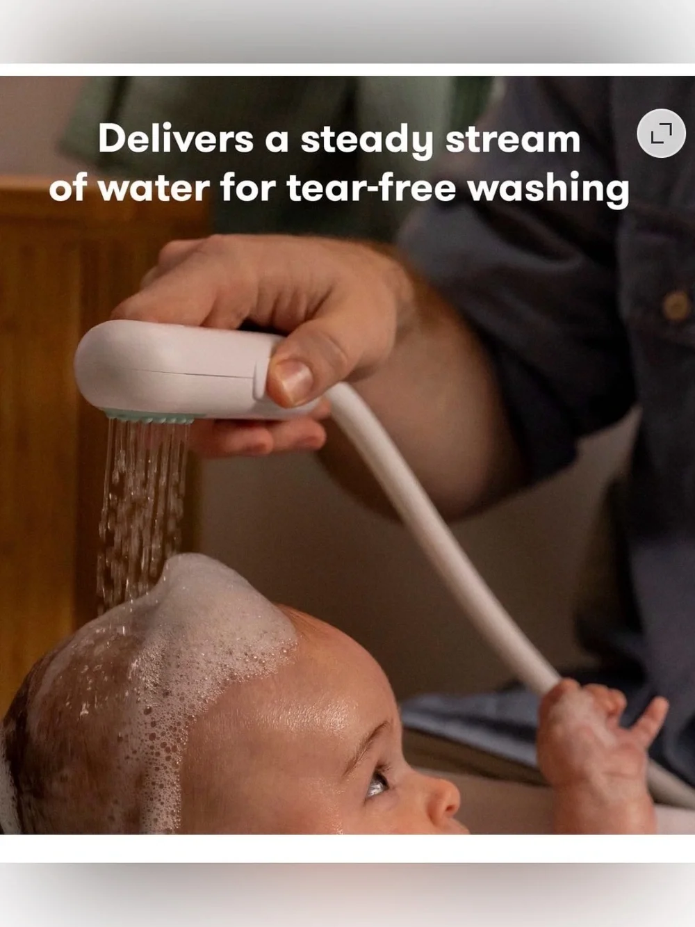 NIB - Frida Baby Mint Control Flow Bath Sprayer for Kids